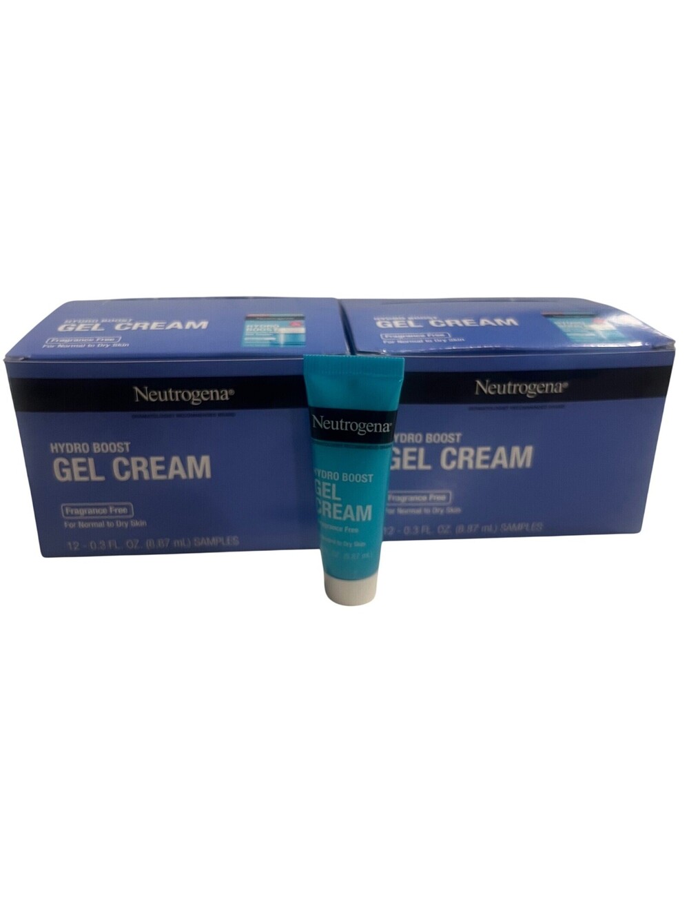 Neutrogena Hydro Boost Gel Cream Fragrance Free 24pk Sample Travel Size 0.3oz ea
